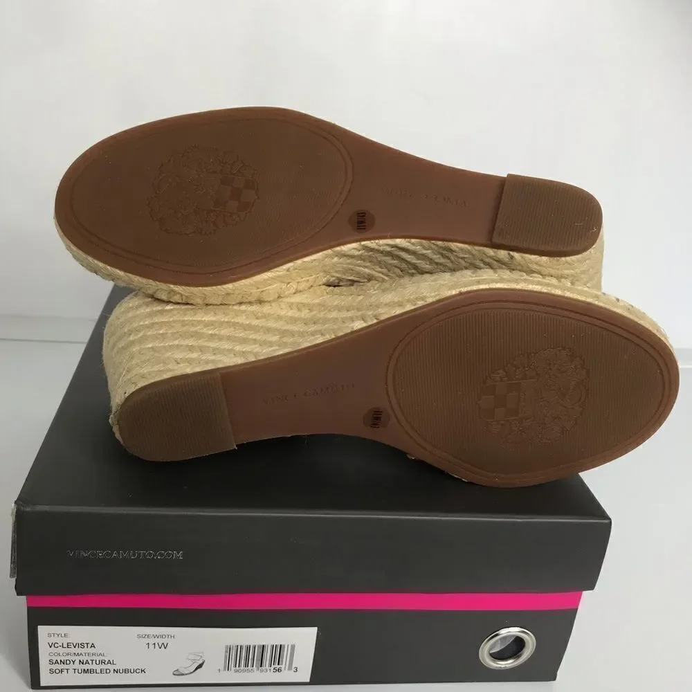 Vince Camuto Levista Leather Ankle Strap Espadrill